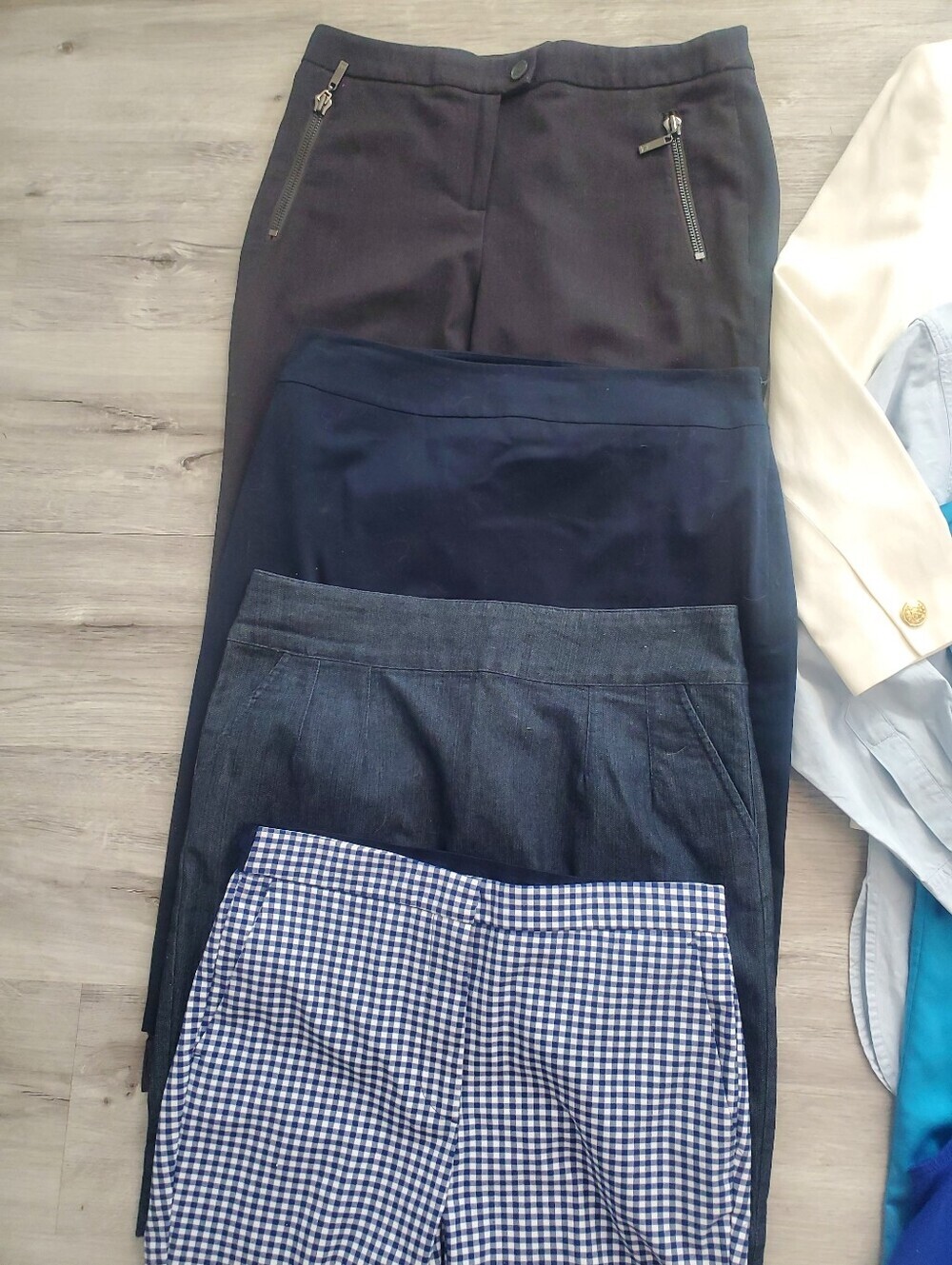 Lot X 8 Work Office Pencil Skirts Blouses Blazer Pants Button Up Shirt Bundle - Picture 3 of 11